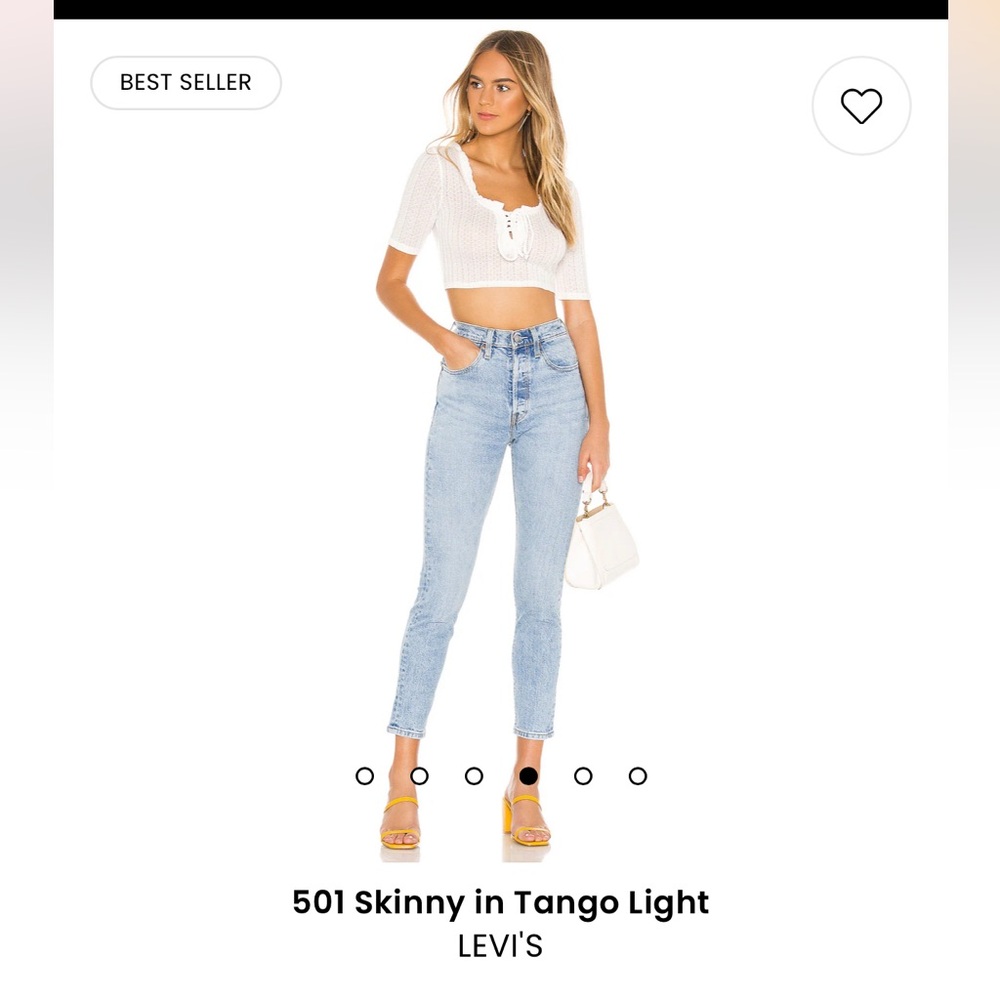 NWT Levi’s Tango Skinny in light size 26